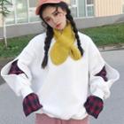 Loose-fit Mock Two-piece Sweatshirt