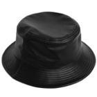 Faux-leather Bucket Hat
