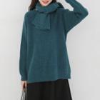 Set: Sweater + Knit Scarf