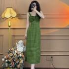 Gingham Midi A-line Dress (various Designs)