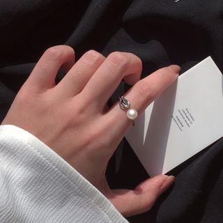 Real Pearl Open Ring