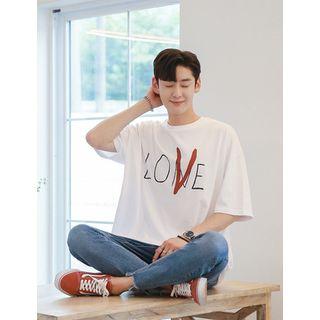 Love Lettering-print Oversized T-shirt
