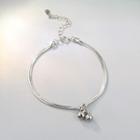 Layered Bell Bracelet With Gift Box - 1 Pc - Silver - One Size