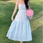 Spaghetti Strap Textured Midi Sundress