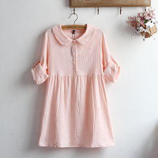 Collared Long Sleeve Dress