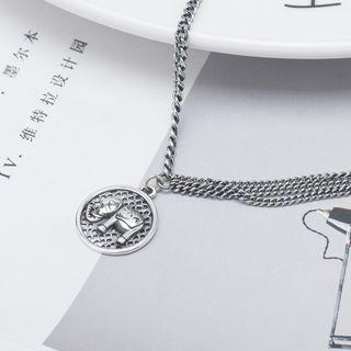 925 Sterling Silver Elephant Pendant Necklace Elephant - One Size
