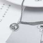 925 Sterling Silver Elephant Pendant Necklace Elephant - One Size