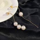 Faux Pearl Drop Earring Pearl White - One Size