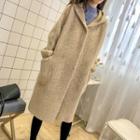 Hooded Button Long Coat