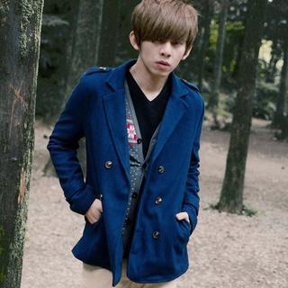 Double-breasted Woolen Jacket