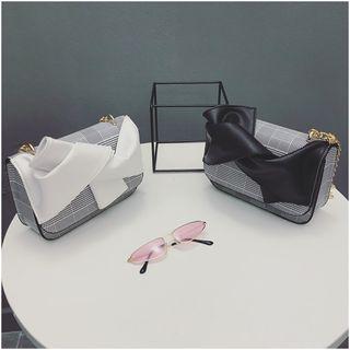 Bow Plaid Crossbody Bag