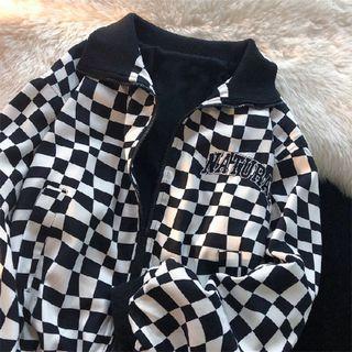 Check Zip-up Jacket