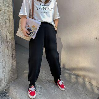 Front-slit Harem Pants