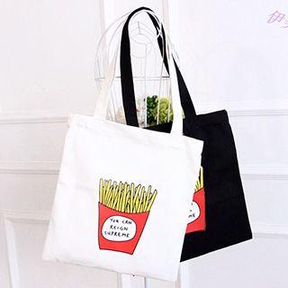 Fried Chips Print Shopper Bag