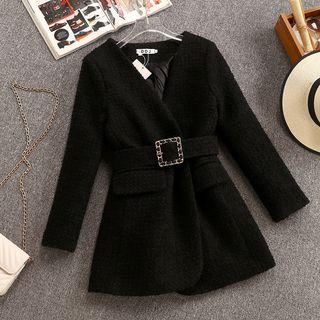 Tweed Buckled Jacket