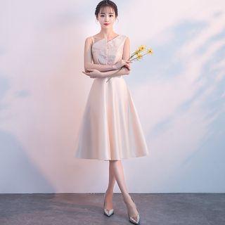 Asymmetrical Sleeveless A-line Cocktail Dress