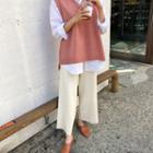 Wide-fit Knit Pants