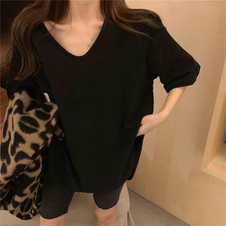 Side-slit Oversize T-shirt