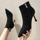 High Heel Pointy Toe Ankle Boots