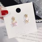 Faux Crystal Star Dangle Earring E1157 - Gold - One Size