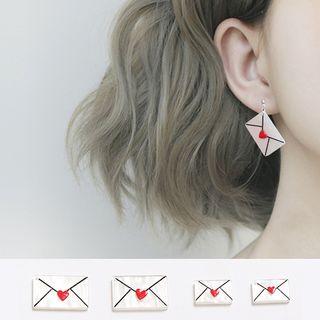 Acetate Envelope Dangle Earring