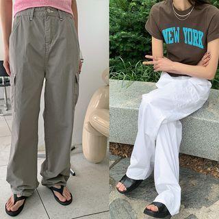 Cargo-pocket Wide Pants