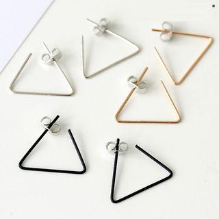 Open Triangle Hoop Earrings