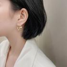 Irregular Wavy Alloy Earring 1 Pair - Gold - One Size