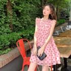 Dot Sleeveless Dress Pink - One Size