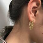 Linked Hoop Earring 1 Pair - Stud Earrings - One Size