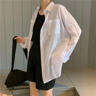 Plain Light Shirt White - One Size