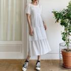 Tie-waist Tiered Dress