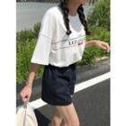 Los Angeles Printing Cotton T-shirt