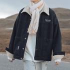Long Sleeve Fleece-lined Denim Jacket