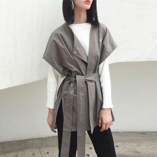One-button Vest + Sash