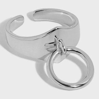 Hoop Pendant Sterling Silver Open Ring