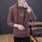 Deer Pattern Hooded Sweater