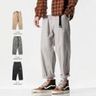 High-waist Applique Straight Cut Pants