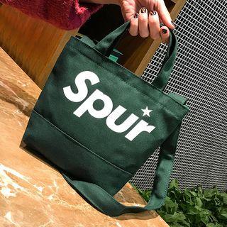 One-shoulder Top Handle Canvas Bag