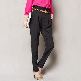 Frill Trim Tapered Pants
