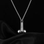 Faux Earphone Pendant Necklace 1903 - Pendant & Necklace - Silver - One Size