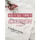 Long-sleeve Lettering T-shirt (3 Designs)