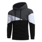 Long Sleeve Color Block Hooded Pullover