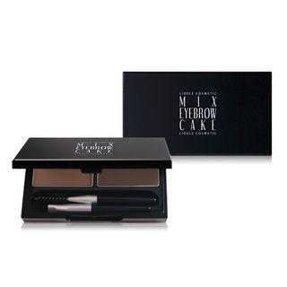Lioele - Mix Eyebrow Cake - 2 Colors #02 Gray & Dark Gray
