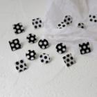 Acrylic Polka Dot Circle & Square Earring