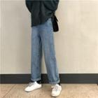 Rolled Up Straight-fit Jeans