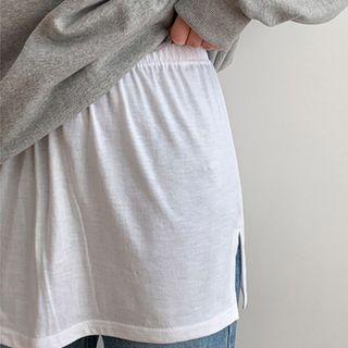 Slit-side Layering Miniskirt