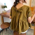 Back Strap Plain Shirt