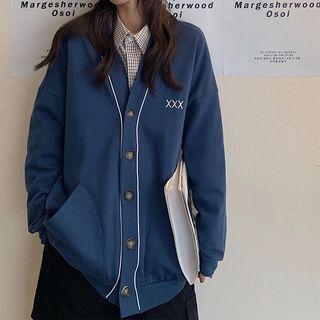 Cross Embroidery Cardigan