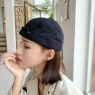Plain Brimless Hat Black - One Size